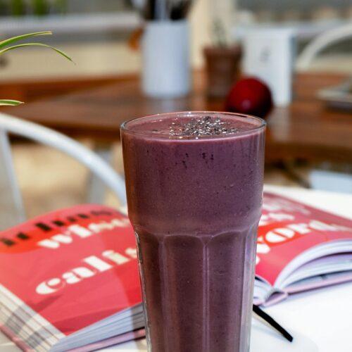 beet berry smoothie for summer produce guide