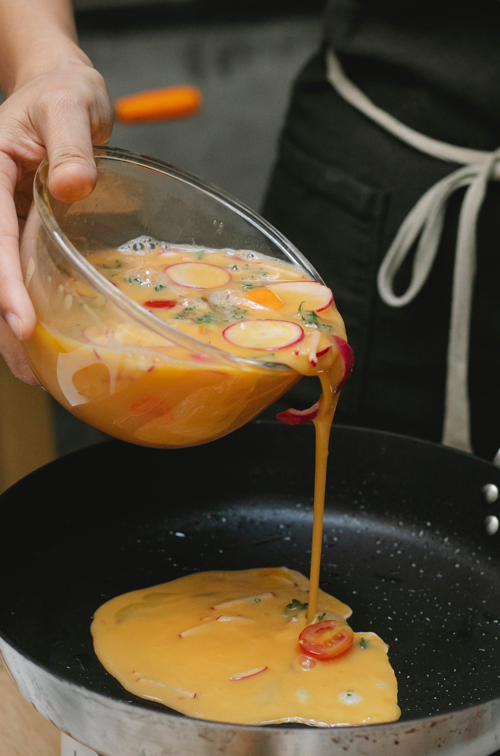Greek-style vegetable omelette.