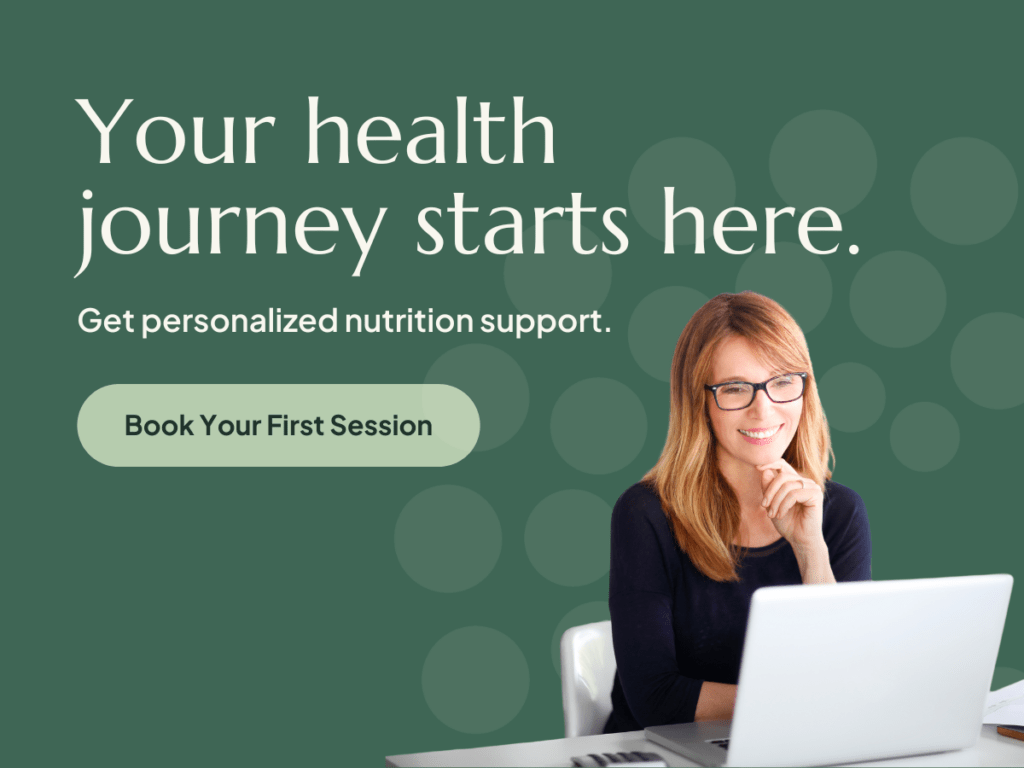 Book your first session with a registered dietitian