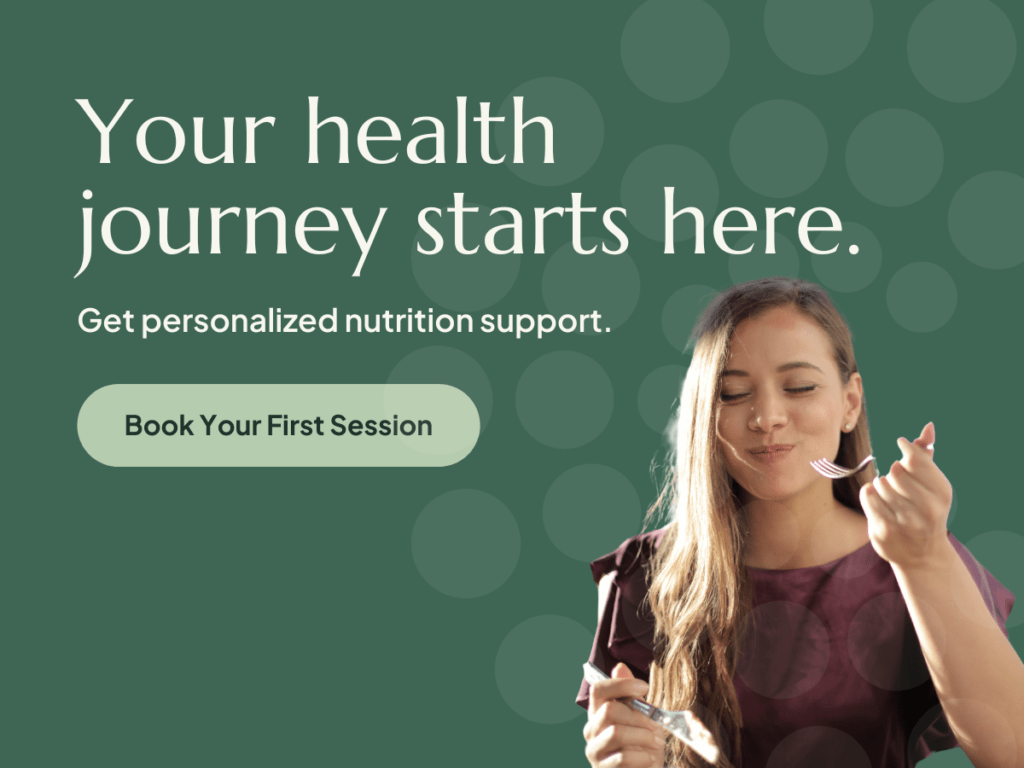 Book your first session with a registered dietitian