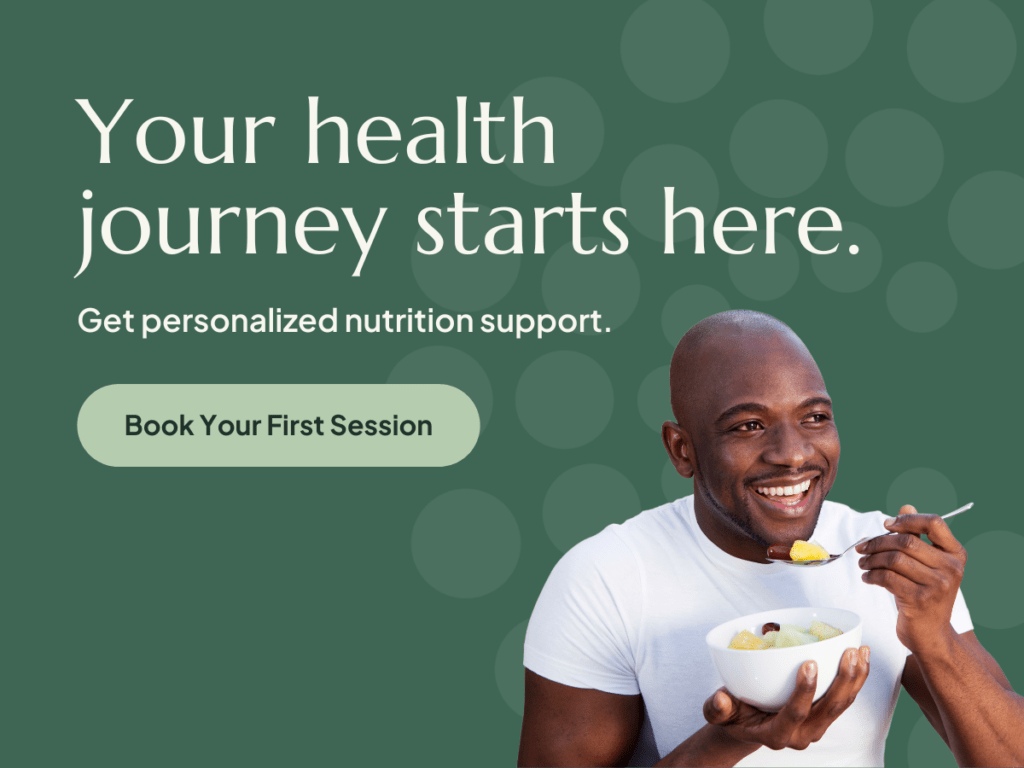 Book your first session with a registered dietitian