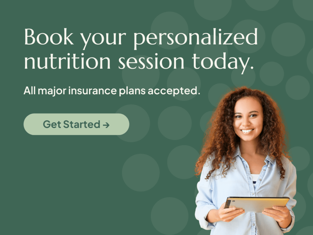 Book your first session with a registered dietitian