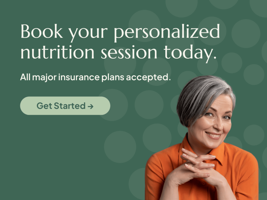 Book your first session with a registered dietitian