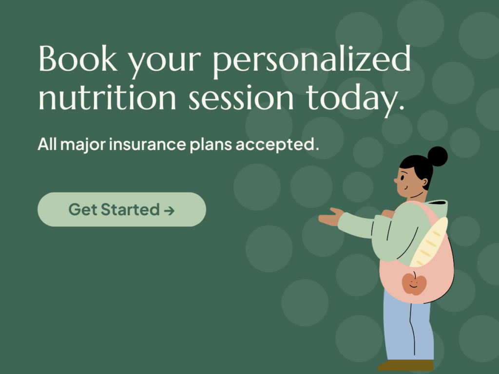 Book your first session with a registered dietitian