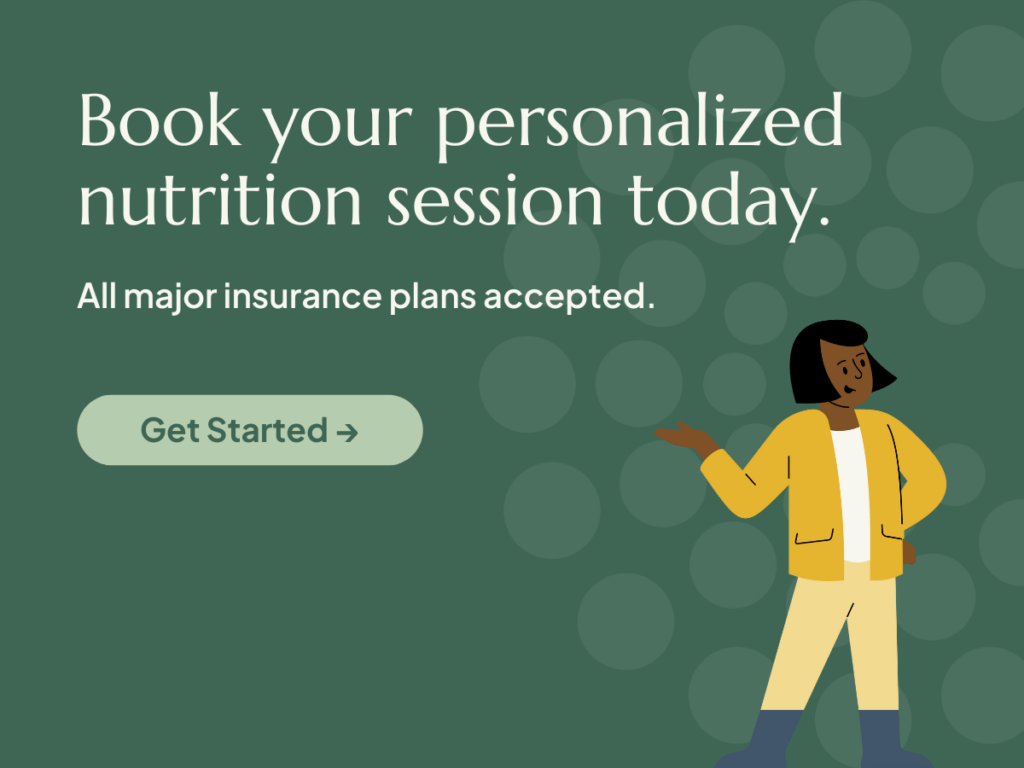 Book your first session with a registered dietitian