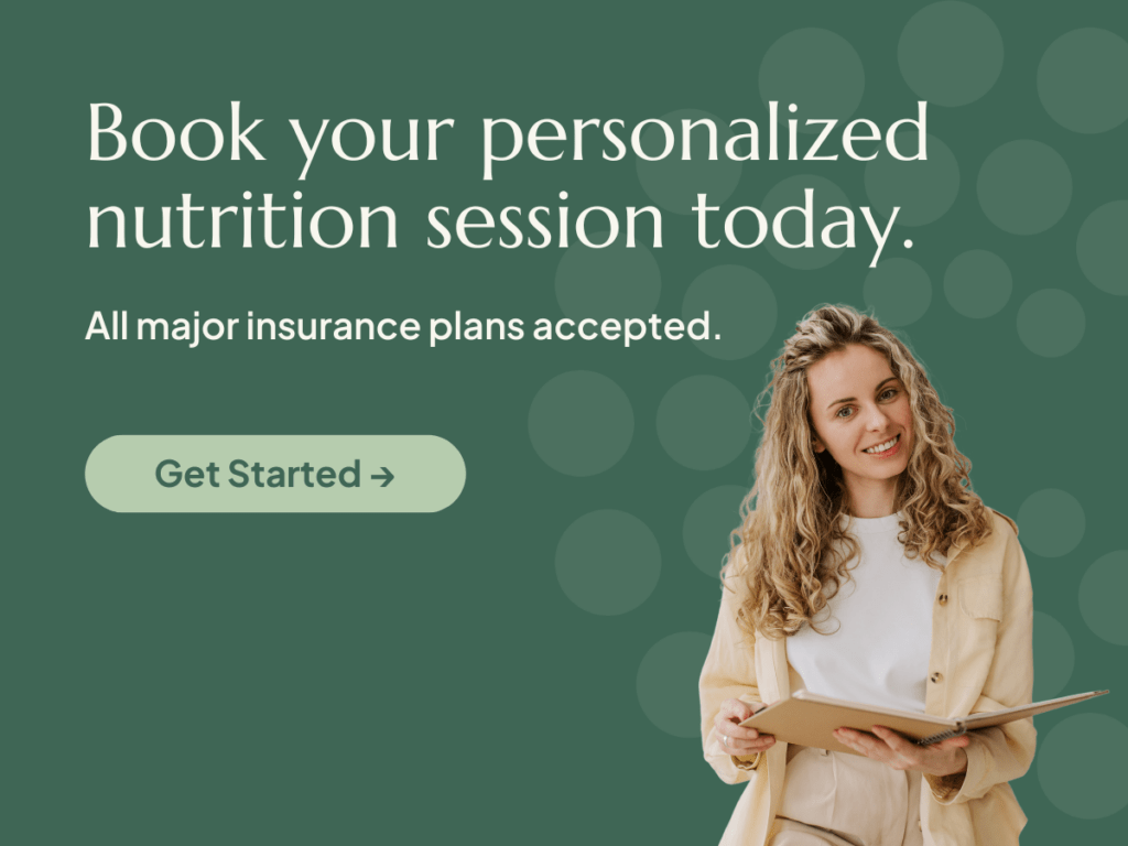 Book your first session with a registered dietitian