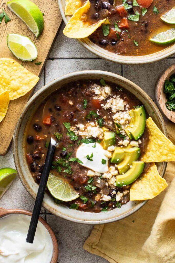 black bean soup