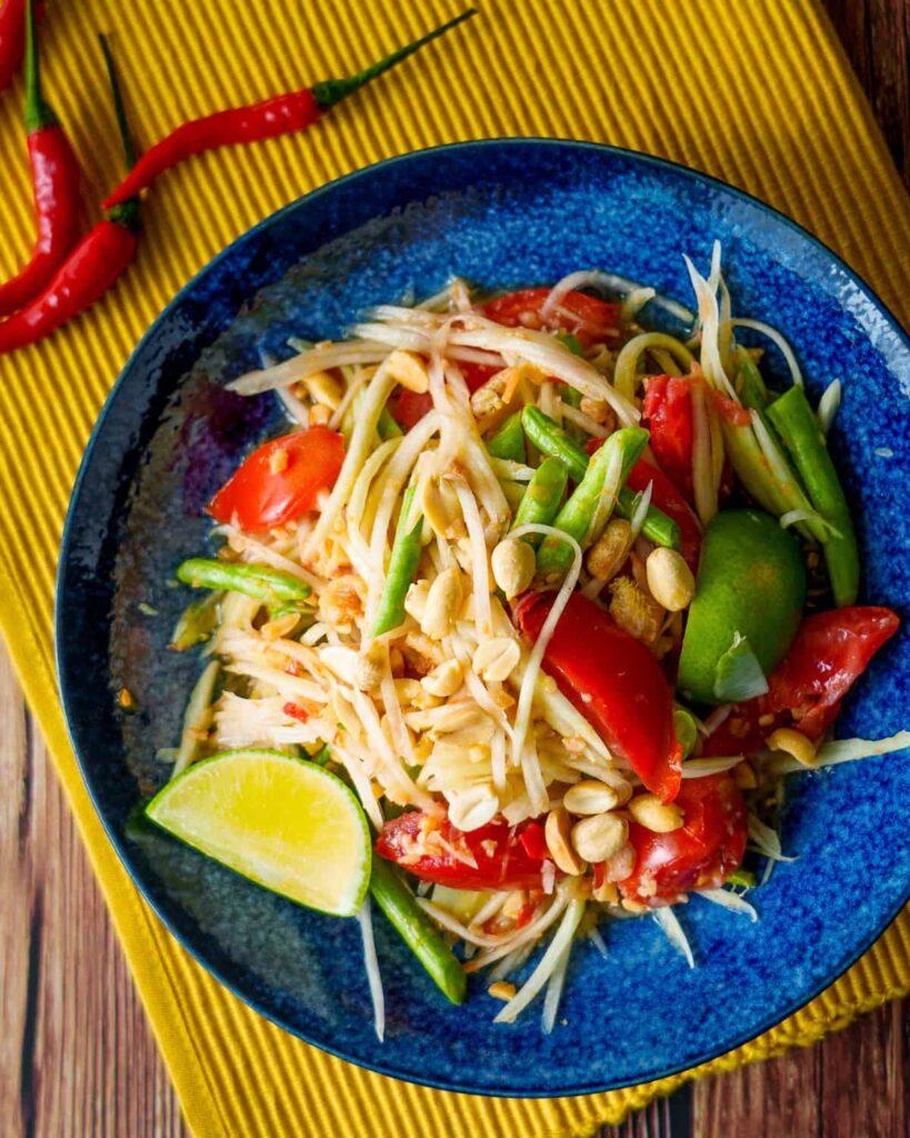 som tam - papaya salad from Thailand